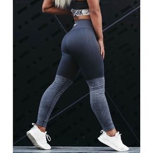 Gymshark Grey Two Tone Seemless Sculpting Leggings